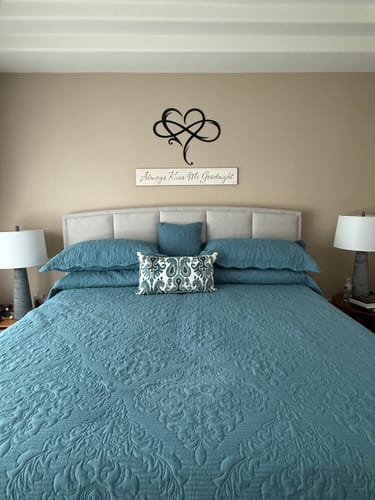 Customer photo review of Infinity Heart - Metal Wall Art