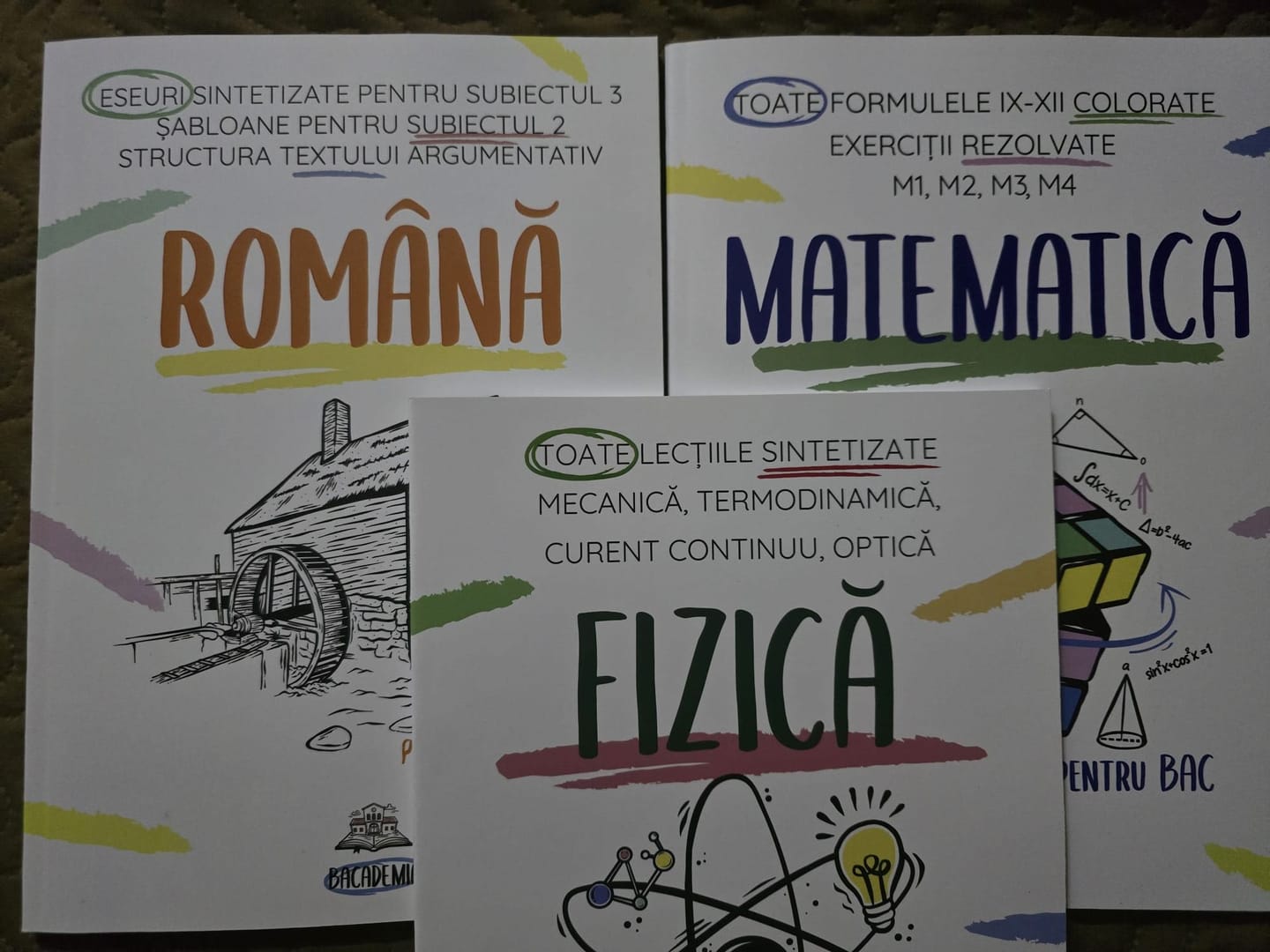 Customer photo review of Pachet Bacalaureat (Română + Matematică + Fizică) Bacademia