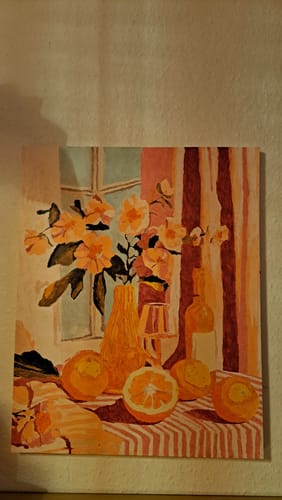 Customer photo review of Malen nach Zahlen - Oranges wine and flowers