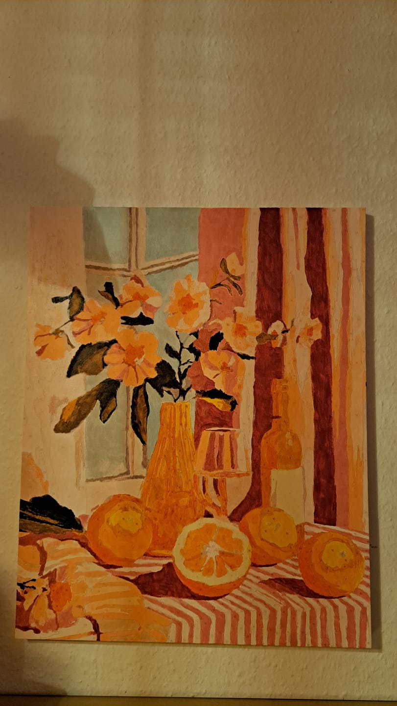 Customer photo review of Malen nach Zahlen - Oranges wine and flowers