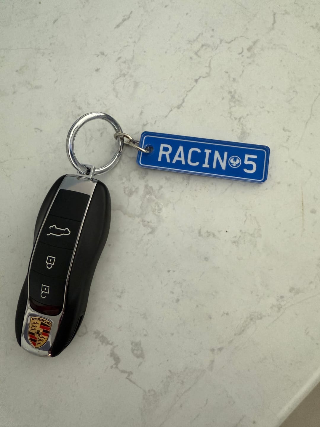 Customer photo review of SA Colour Licence Plate Custom Keychain