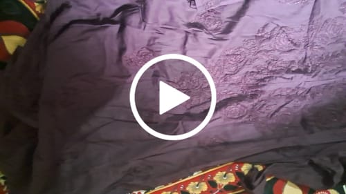 Customer video review of Noura Chocolate Brown Pure Mulmul Kurta