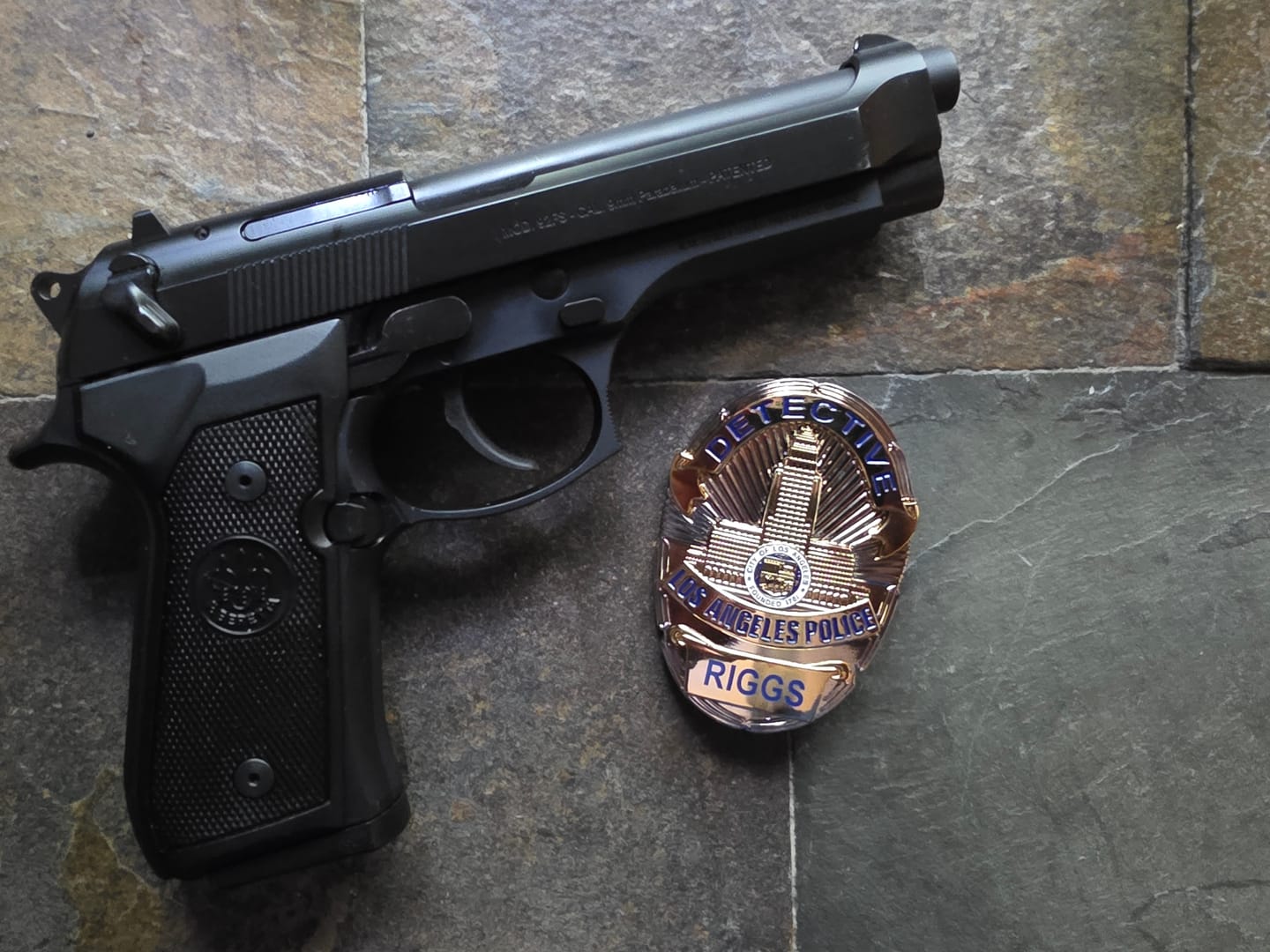 Customer photo review of LAPD Detective Los Angeles Police Badge Customizable Number