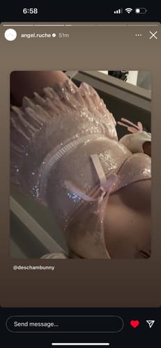 Customer photo review of Rosette Fairy Dust Sequin Halter Top (Pink)