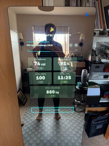 Customer photo review of MAGIC AI: Fitness Smart Mirror