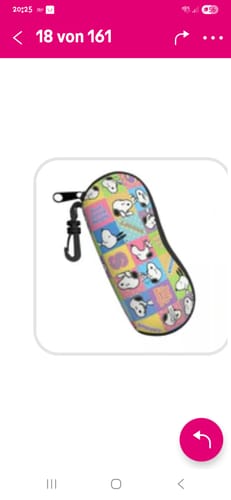 Customer photo review of Snoopy & Friends Glasses Case With Attachment