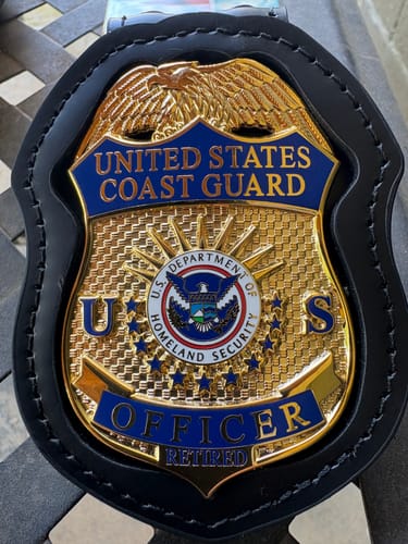 Customer photo review of USCG U.S. Coast Guard Officer Badge Museum Quality