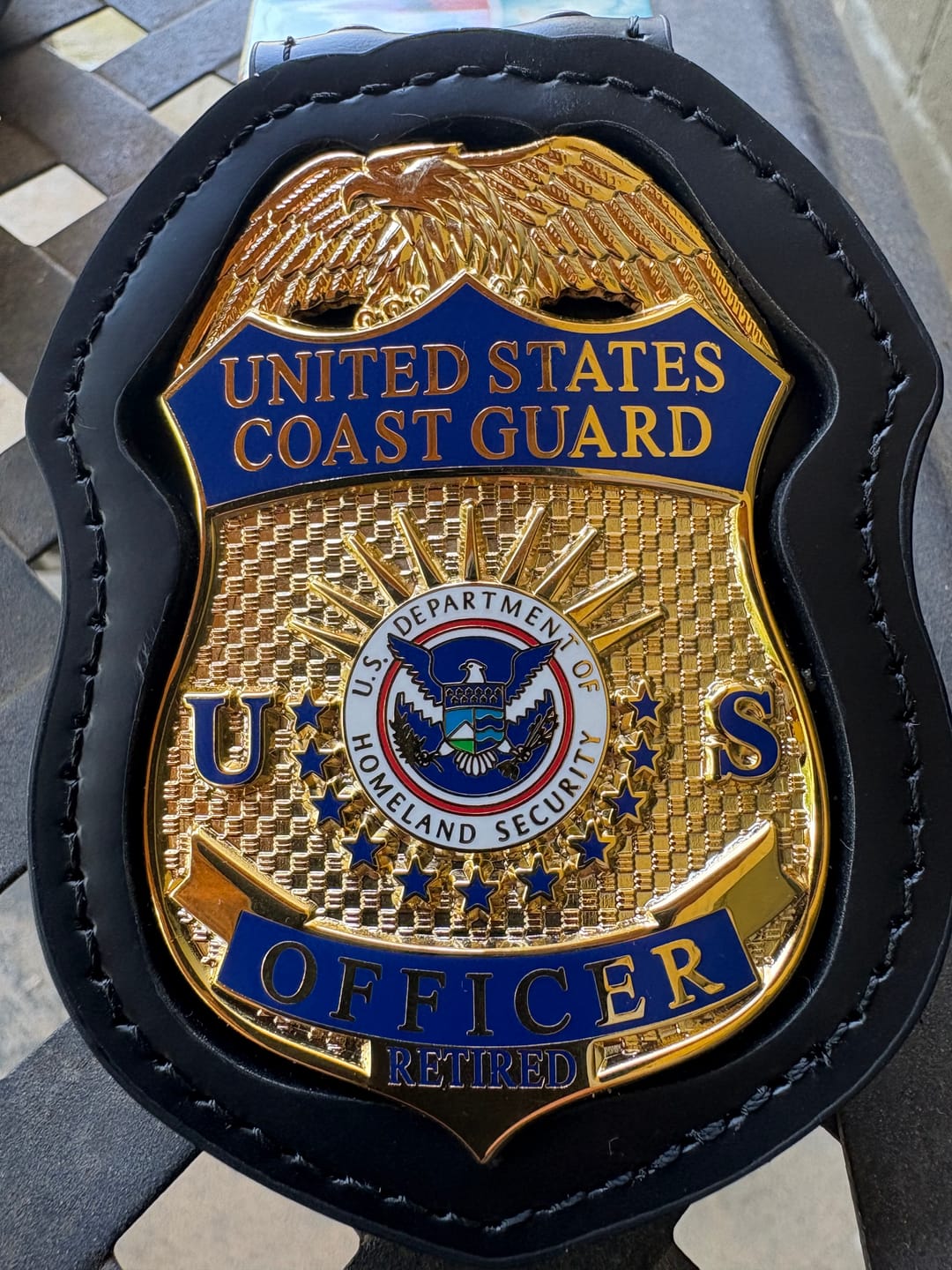 Customer photo review of USCG U.S. Coast Guard Officer Badge Museum Quality