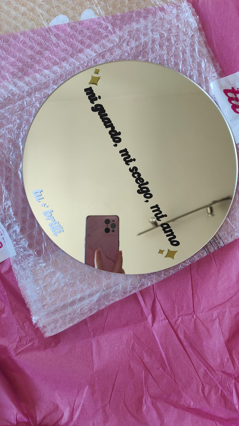 Customer photo review of PERSONALIZZATO  | Sparkle Mirror
