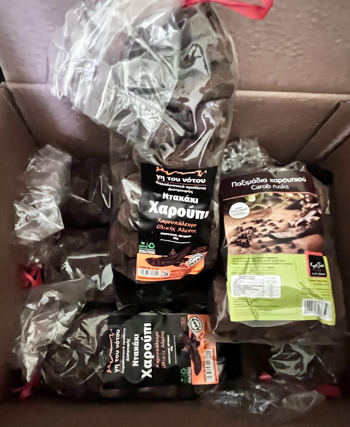 Customer photo review of Cretan Carob Paximadia Bites - 300g