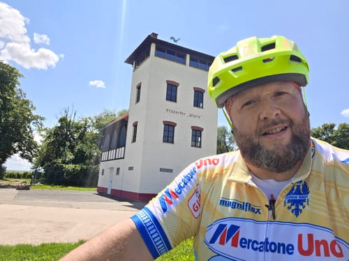 Customer photo review of Mercatone Uno Retro Short Sleeve Cycling Kit