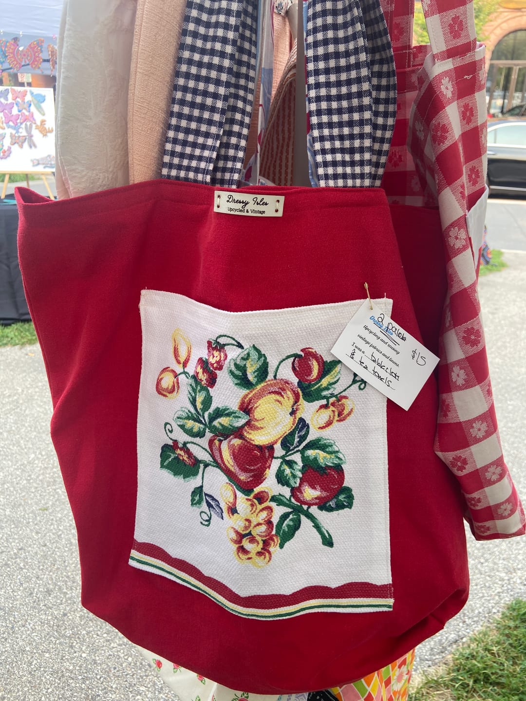 Customer photo review of Custom Faux Leather Tags - Sew-On Rectangle Labels - 2 x 0.5 Inch for Handmade Projects