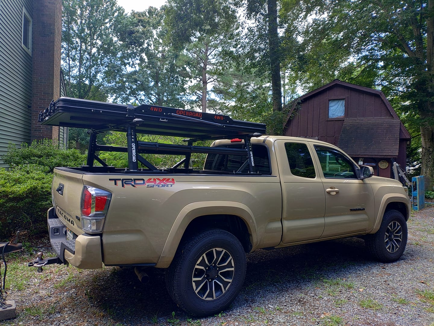 Customer photo review of OPENROAD Adjustable Bed Rack for Trucks
