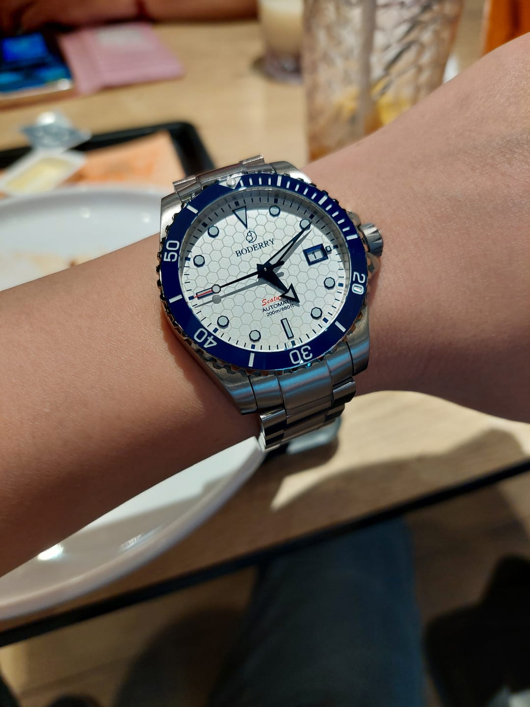 Customer photo review of SEATURTLE.OCEAN(TITANIUM) - Automatic Titanium Diver Watch | Arctic/Ti-bracelet