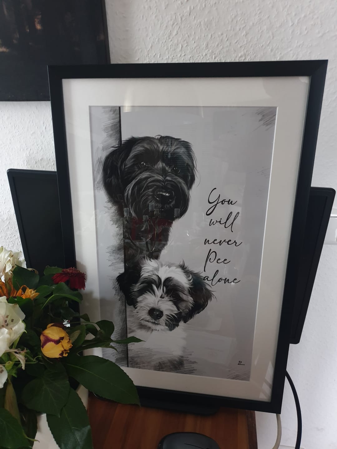 Customer photo review of Handgemaltes Haustierportrait als Premium Fotodruck gerahmt im Realistischen Stil
