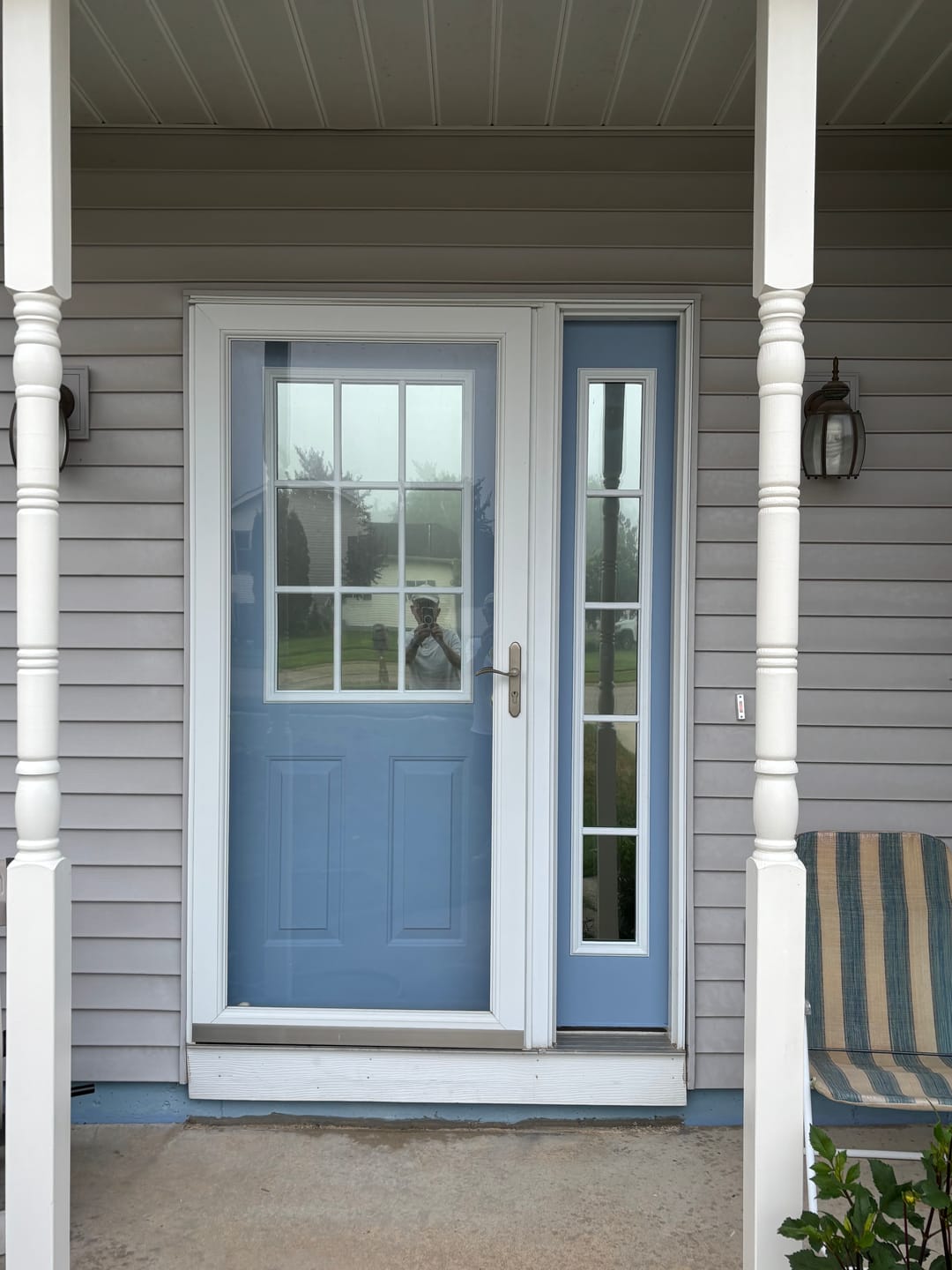 Customer photo review of Clear 9 Lite Glass and Frame Kit (Half Lite)