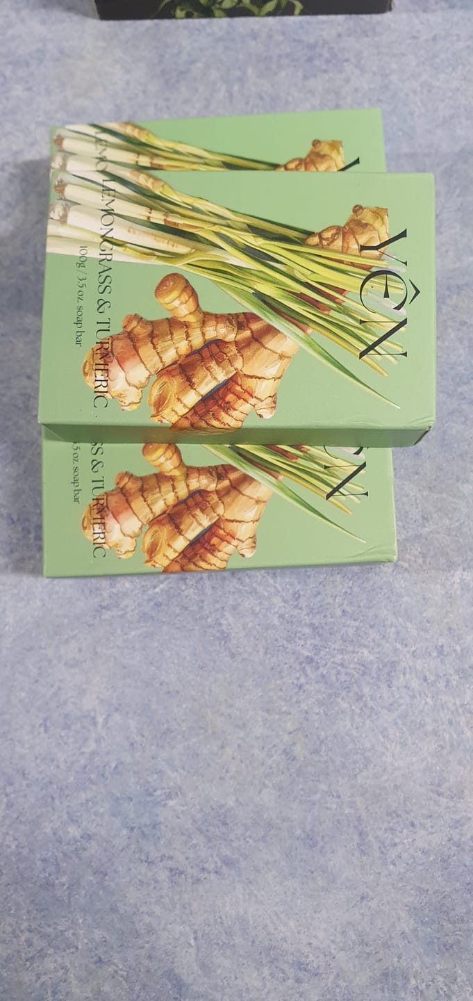 Customer photo review of Dark Spot Fader Lemongrass & Turmeric Bar