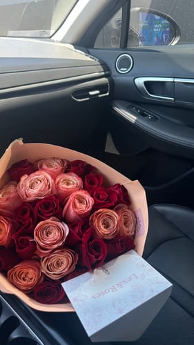 Customer photo review of Peach Romance Bouquet