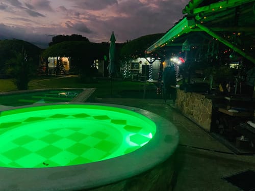 Customer photo review of RGB LED Pool Light – Waterproof & Color Changing
