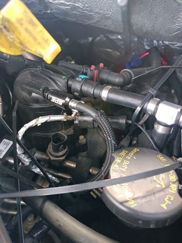 Customer photo review of SPE Motorsport 2011-2022 6.7L Powerstroke Injector Return Repair Kit