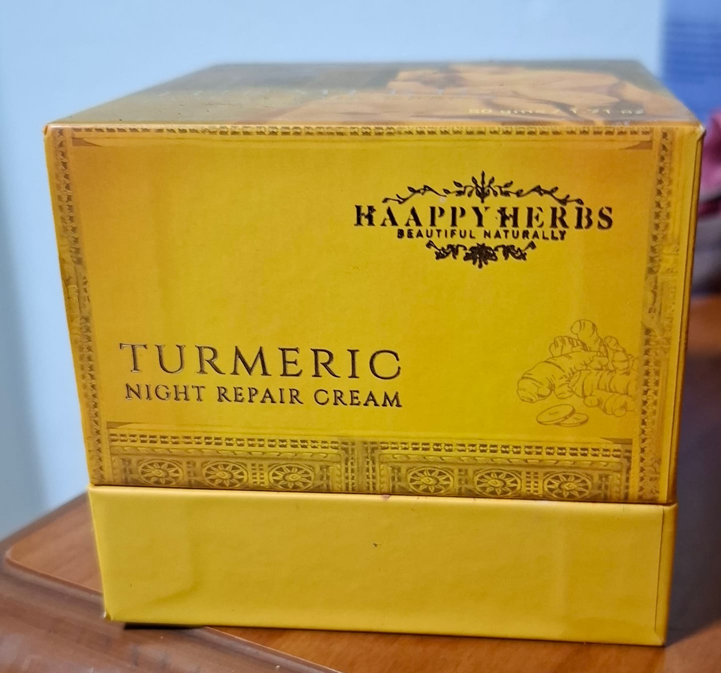 Customer photo review of Turmeric Night Repair Cream