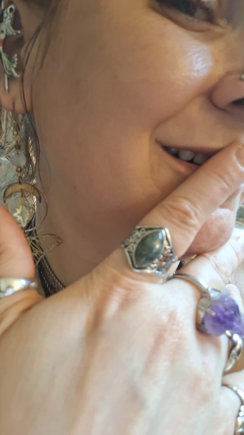 Customer photo review of Awakening Labradorite Ring