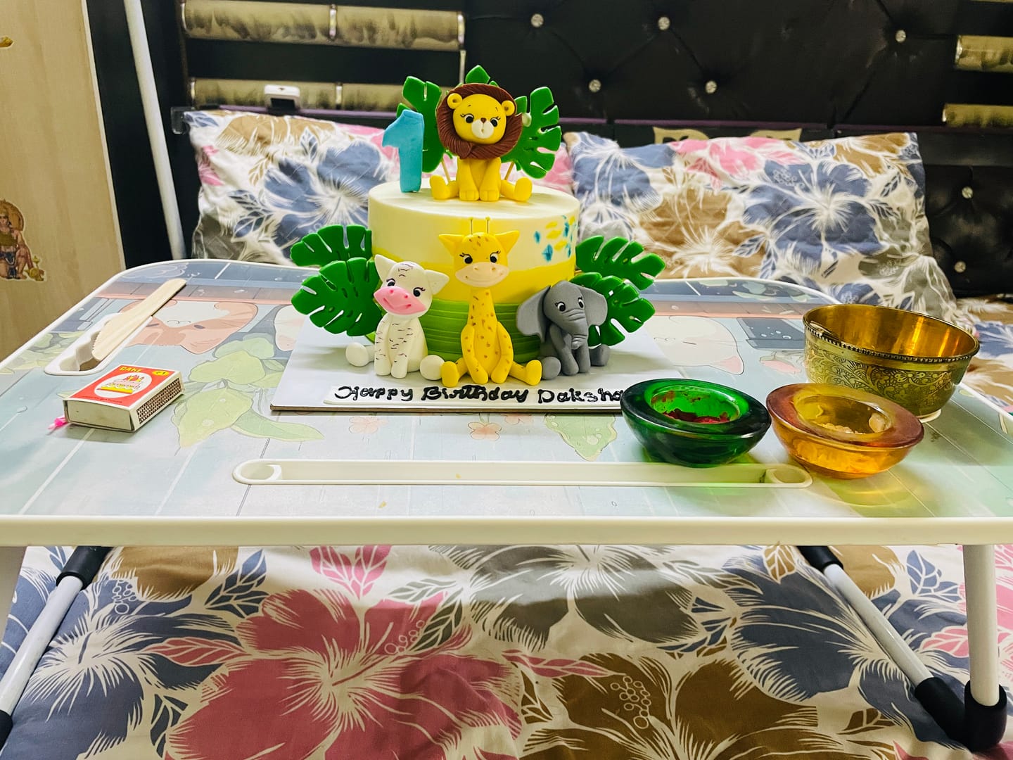 Customer photo review of Animal Party Birthday Cake