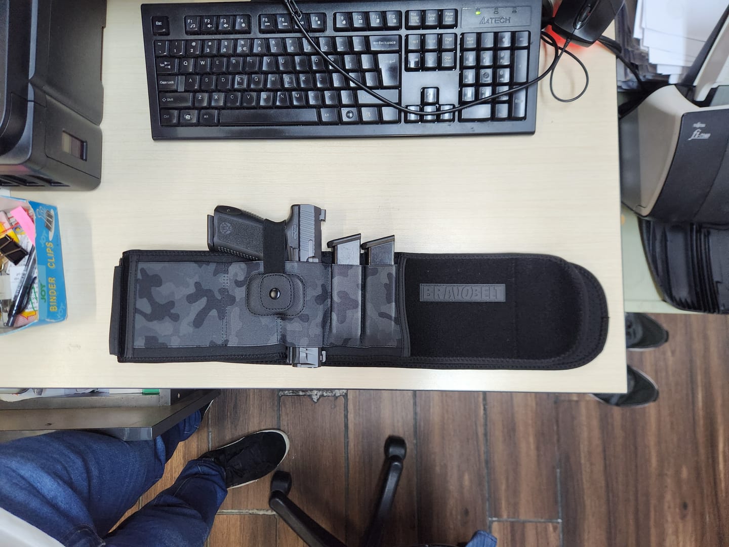 Customer photo review of BravoBelt Belly Band Holster for Concealed Carry - Unisex - Camo