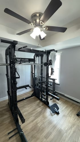 Customer photo review of Major Fitness B52 All-In-One Home Gym Smith Machine