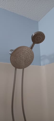 Customer photo review of 3-Spray Dual Shower Head Set