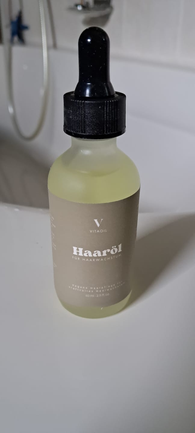 Customer photo review of Veganes Haaröl für schnelles Wachstum