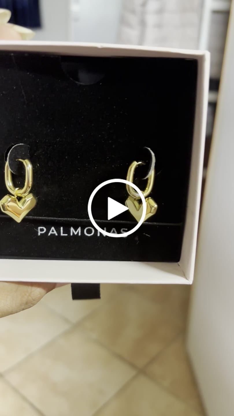 Customer video review of Peripheral Heart Earrings