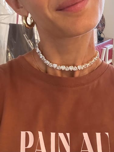 Customer photo review of Collana Choker con Pietre