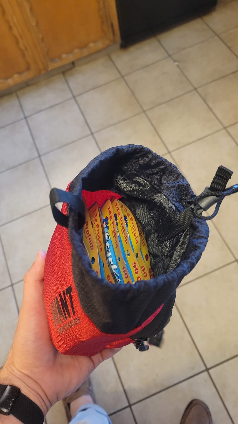 Customer photo review of "Snack Pack" Multipitch Storage Pouch