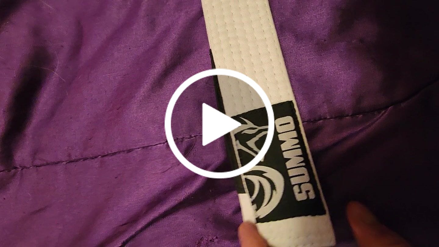 Customer video review of Summo Sports Brazilian Jiu Jitsu BJJ Belt