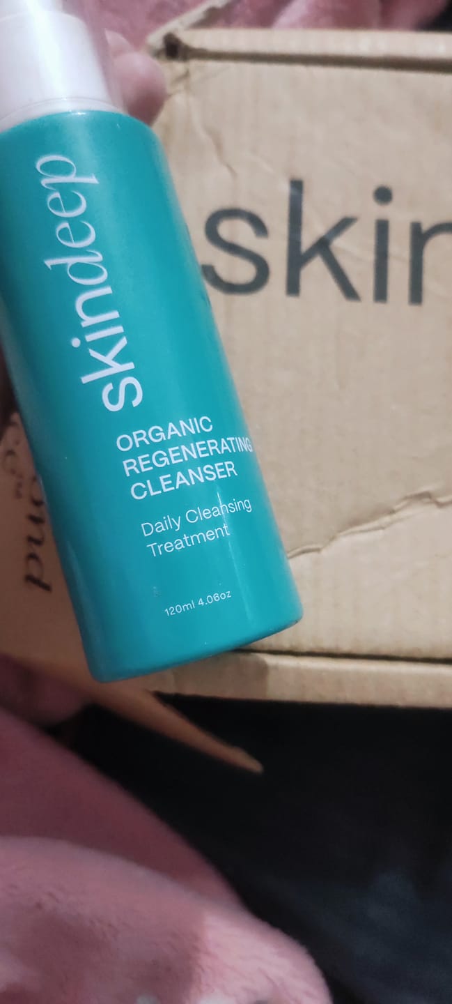 Customer photo review of ORGANIC REGENERATING FACE WASH - Daily Cleansing Treatment