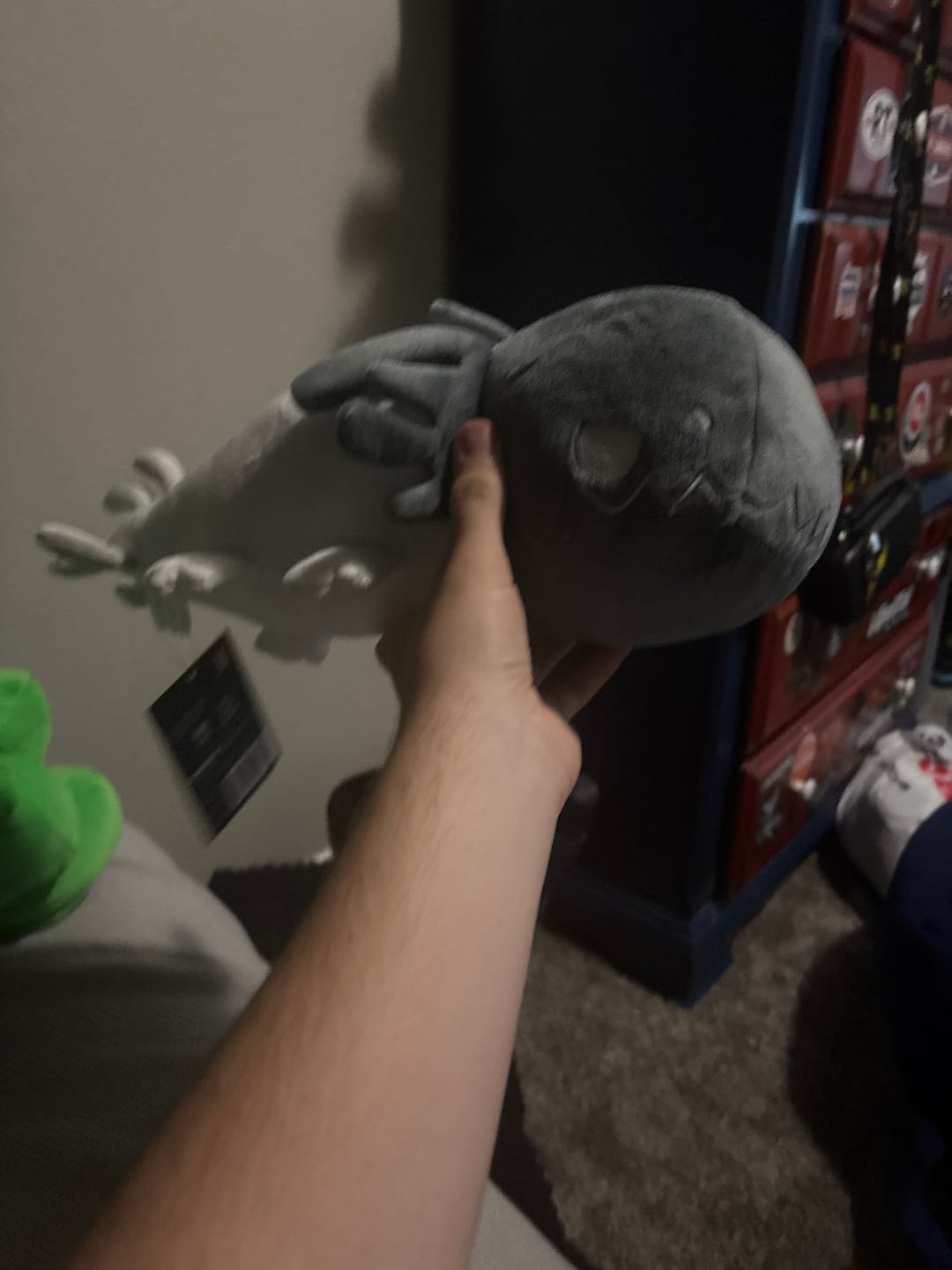 Customer photo review of Rain World - Glowing White Lizard Plush