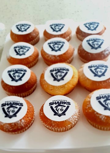 Customer photo review of 15 x 5 cm Pre-cut Standard Cupcake Custom Edible Icing Images