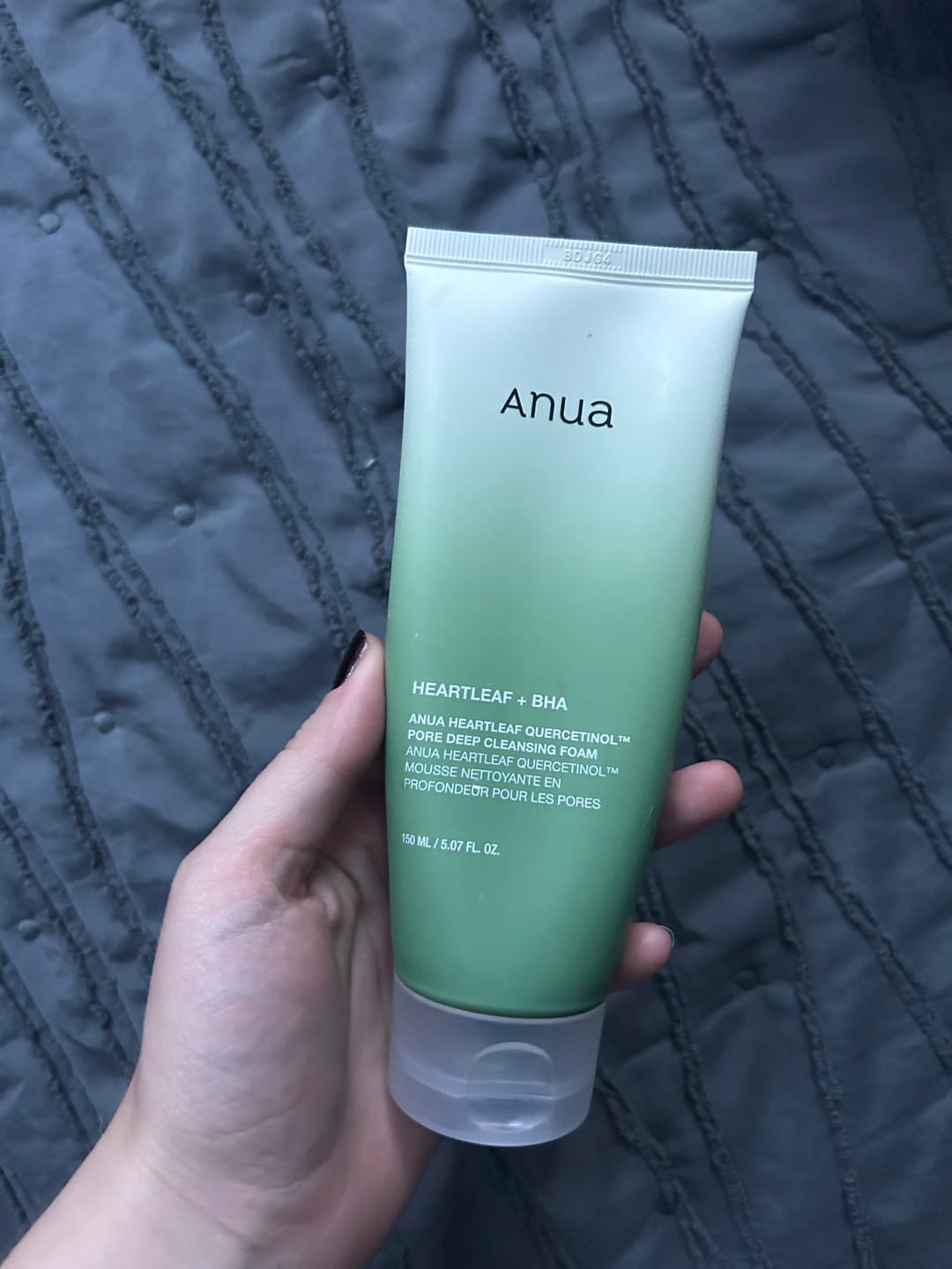 Customer photo review of Putiņas dziļai sejas mazgāšanai un attīrīšanai Anua Heartleaf Quercetinol Deep Pore Cleansing Foam