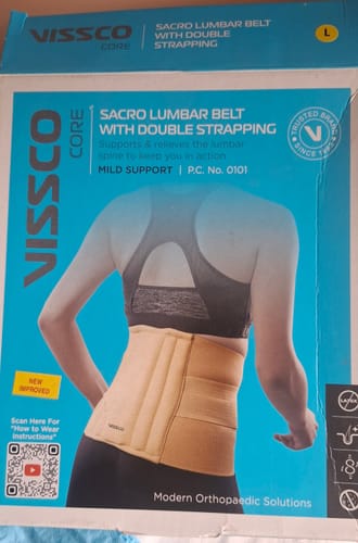 Customer photo review of Sacro Lumbar Belt (Mild Support) | Provides Support to Lower Back | Corrects Posture & Relieves Back Pain (Beige)