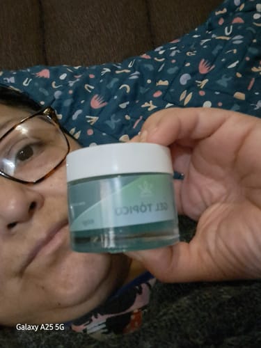 Customer photo review of Gel Tópico Relajante Muscular