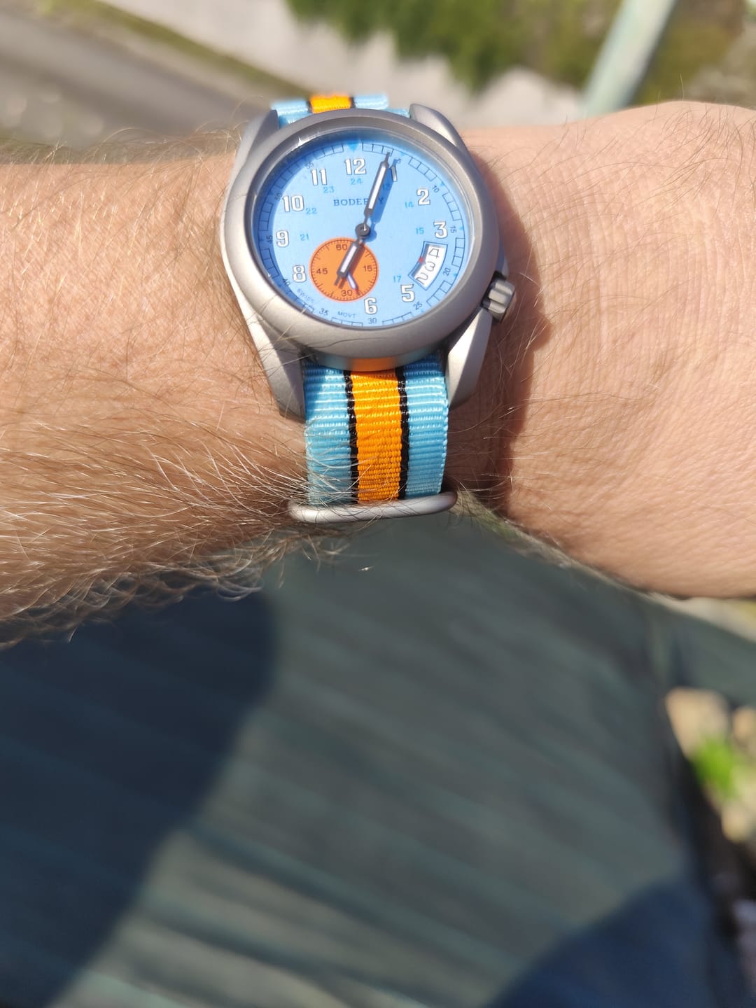 Customer photo review of VOYAGER 38 - 100M Waterproof Titanium Field Watch | 917G