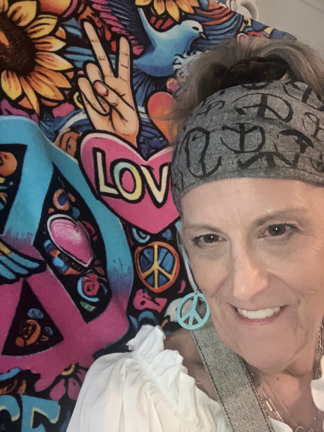Customer photo review of Tie Dye Scrunchie Hair Tie