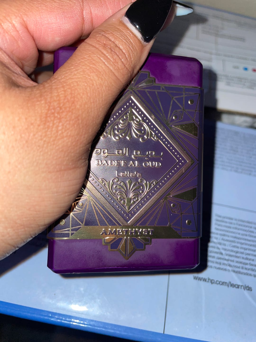 Customer photo review of Bade'e Al Oud Amethyst Lattafa Perfumes