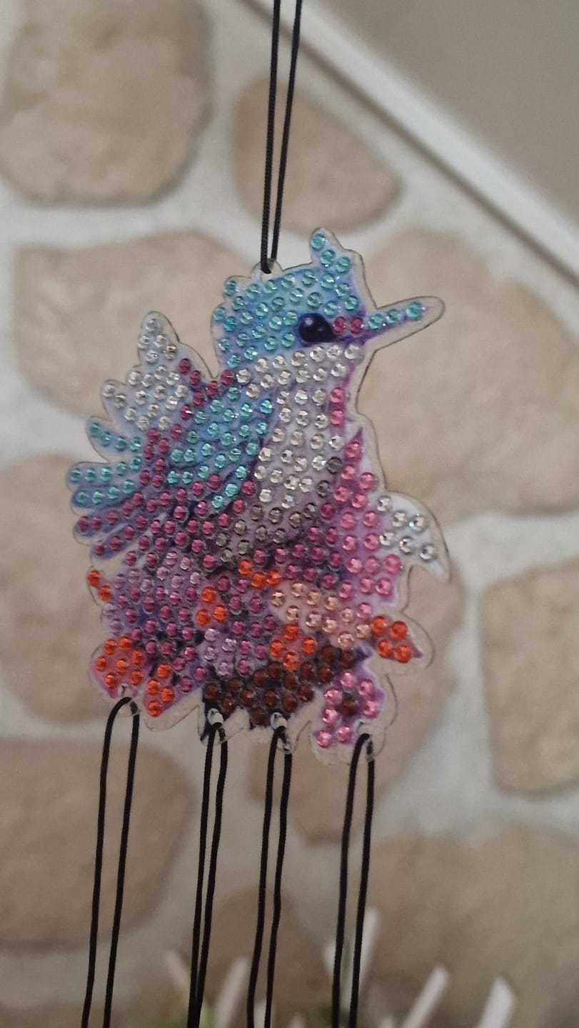 Customer photo review of Diamond Painting Windspiel Set aus 4 | Vögel