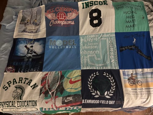 Customer photo review of Project Repat T-Shirt Quilt