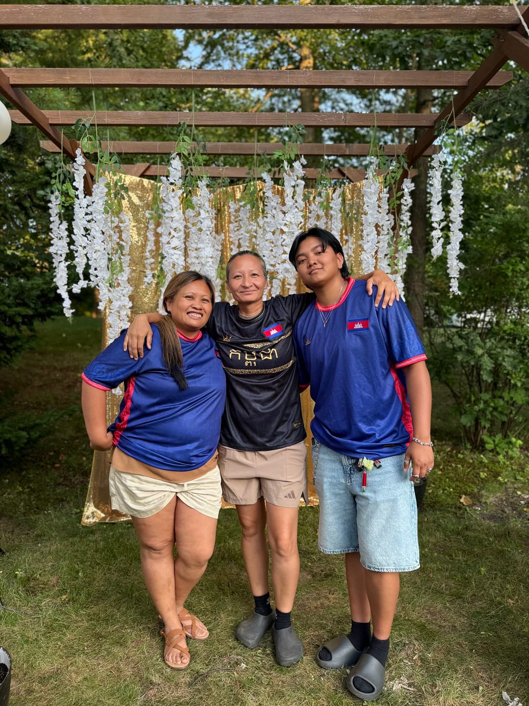 Customer photo review of Cambodia Custom Football Jersey