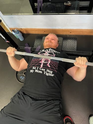 Customer photo review of Training Chest T-Shirt