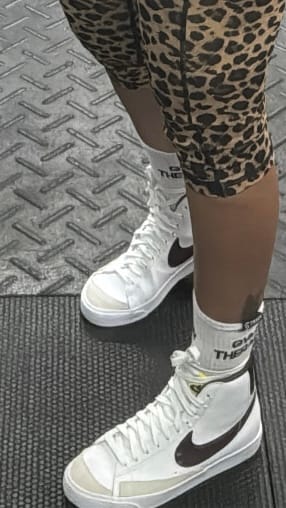 Customer photo review of Gym Therapy - Crew Workout Socks