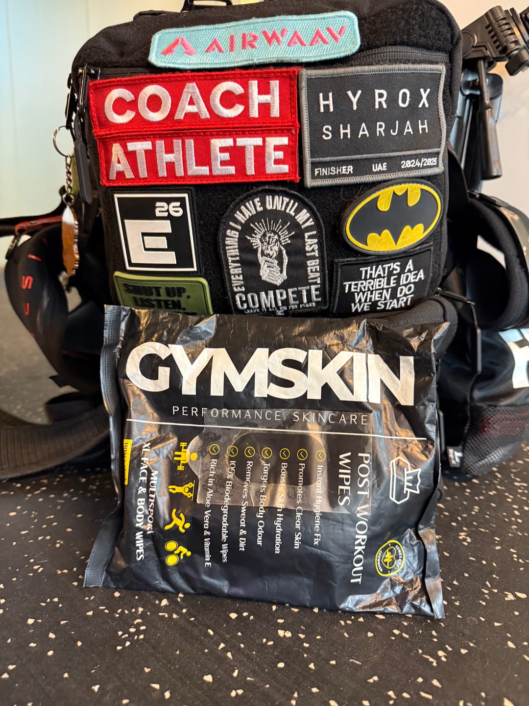 Customer photo review of Post Workout Wipes